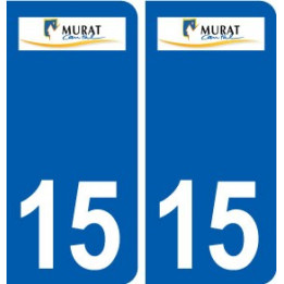 15 Murat logo ville autocollant plaque sticker