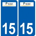 15 Murat logo ville autocollant plaque sticker