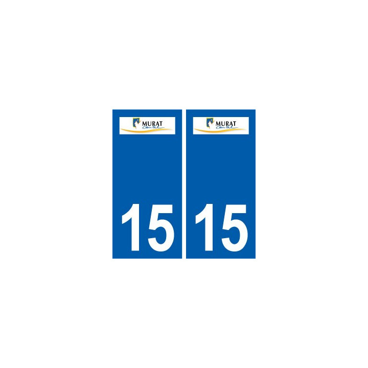 15 Murat logo ville autocollant plaque sticker