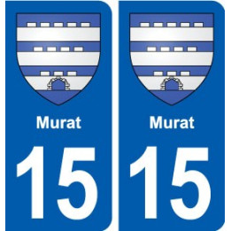 15 Murat blason ville autocollant plaque sticker