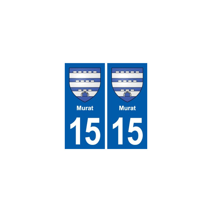 15 Murat blason ville autocollant plaque sticker
