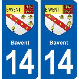 14 Bavent blason ville autocollant plaque sticker