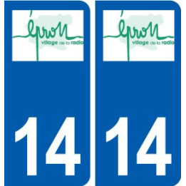 14 Épron logo ville autocollant plaque sticker