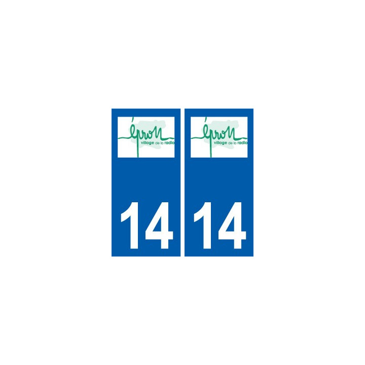 14 Épron logo ville autocollant plaque sticker