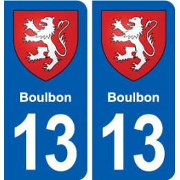 13 Boulbon blason ville autocollant plaque sticker