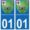 01 Bellegarde-sur-Valserine ville autocollant plaque