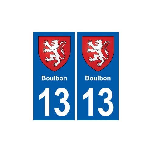 13 Boulbon blason ville autocollant plaque sticker