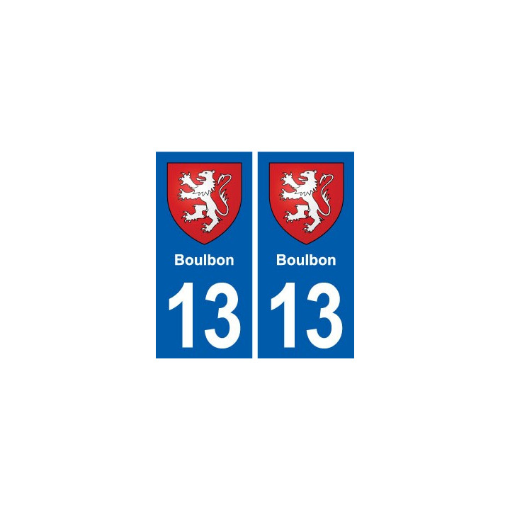 13 Boulbon blason ville autocollant plaque sticker