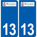 13 Boulbon logo ville autocollant plaque sticker