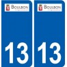 13 Boulbon logo ville autocollant plaque sticker