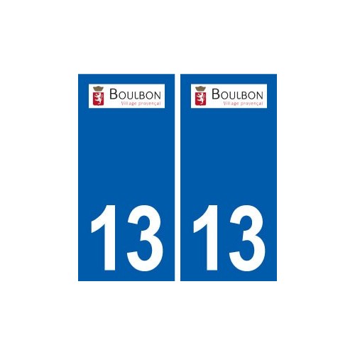 13 Boulbon logo ville autocollant plaque sticker