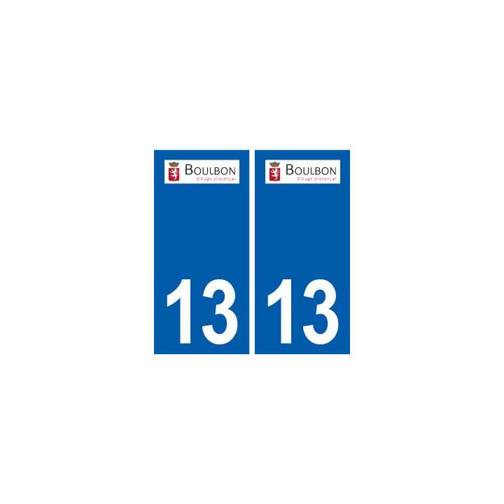 13 Boulbon logo ville autocollant plaque sticker