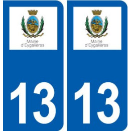 13 Eygalières  logo ville autocollant plaque sticker