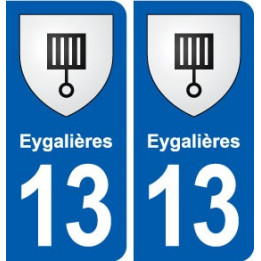 13 Eygalières blason ville autocollant plaque sticker