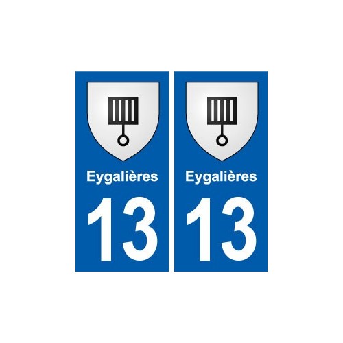 13 Eygalières blason ville autocollant plaque sticker