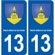 13  Saint-étienne-du-Grès blason ville autocollant plaque sticker