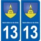 13  Saint-étienne-du-Grès blason ville autocollant plaque sticker