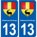 13 Châteauneuf-le-Rouge blason ville autocollant plaque sticker
