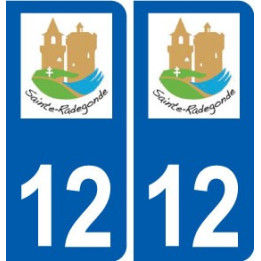 12 Sainte-Radegonde logo ville autocollant plaque sticker