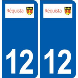 12 Réguista logo ville autocollant plaque sticker
