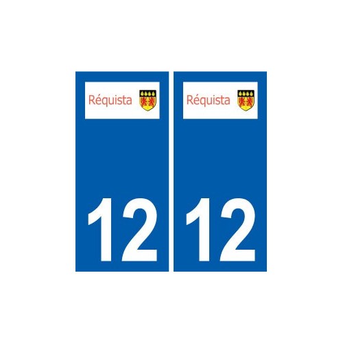 12 Réguista logo ville autocollant plaque sticker