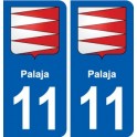 11 Palaja blason ville autocollant plaque stickers
