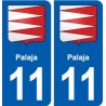 11 Palaja blason ville autocollant plaque stickers