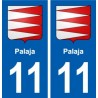 11 Palaja coat of arms, city sticker, plate sticker