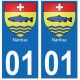 01 Nantua city sticker plate