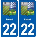 22 Fréhel blason ville autocollant plaque sticker