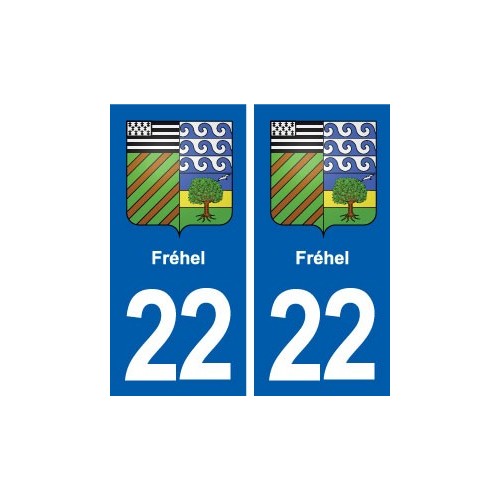 22 Fréhel blason ville autocollant plaque sticker