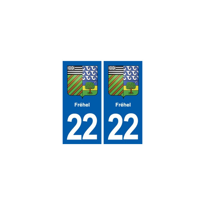 22 Fréhel blason ville autocollant plaque sticker