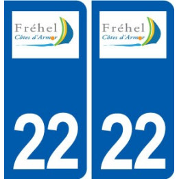 22 Fréhel logo ville autocollant plaque sticker
