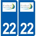 22 Fréhel logo ville autocollant plaque sticker