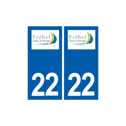 22 Fréhel logo ville autocollant plaque sticker