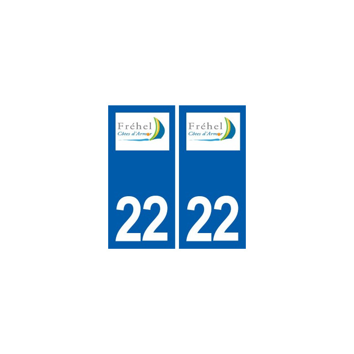 22 Fréhel logo ville autocollant plaque sticker