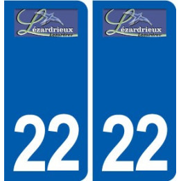 22 Lézardrieux logo ville autocollant plaque sticker