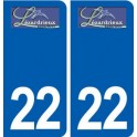 22 Lézardrieux logo ville autocollant plaque sticker
