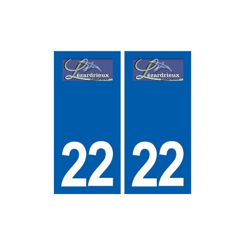 22 Lézardrieux logo ville autocollant plaque sticker