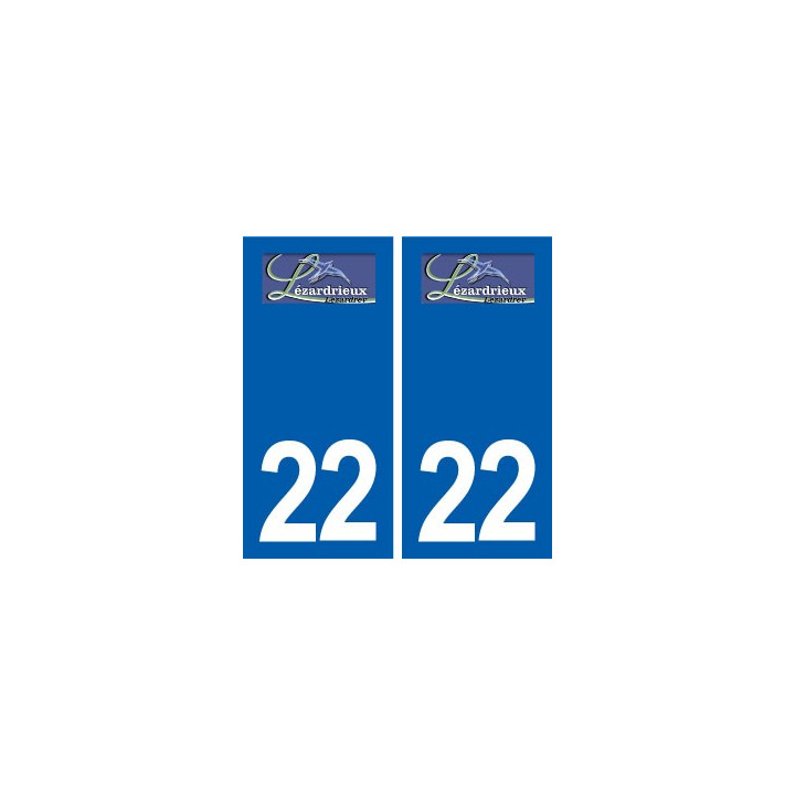22 Lézardrieux logo ville autocollant plaque sticker