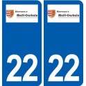 22 Maël-Carhaix logo ville autocollant plaque sticker
