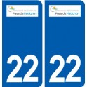 22 Matignon logo ville autocollant plaque sticker
