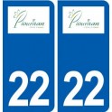 22 Plourhan logo ville autocollant plaque sticker