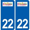 22 Saint-Alban logo ville autocollant plaque sticker