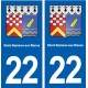 22 Saint-Samson-sur-Rance blason ville autocollant plaque sticker