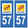 57 Mosela placa etiqueta