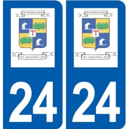 24 Saint-Antoine-de-Breuilh logo autocollant plaque stickers département