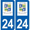 24 Saint-Antoine-de-Breuilh logo autocollant plaque stickers département