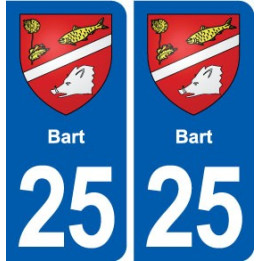 25 Bart blason autocollant plaque stickers