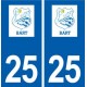 25 Bart logo autocollant plaque stickers